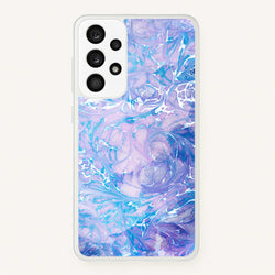 Sea Blue Swirly Marble  - marble Phone Case for Galaxy A53