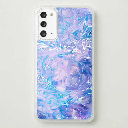 Sea Blue Swirly Marble  - marble Phone Case for Galaxy Note 20