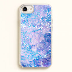 Sea Blue Swirly Marble  - marble Phone Case for iPhone 6 / 7 / 8 / SE
