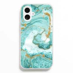 Green Marble  - marble Phone Case for iPhone 16 Plus