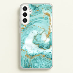 Green Marble  - marble Phone Case for Galaxy A36