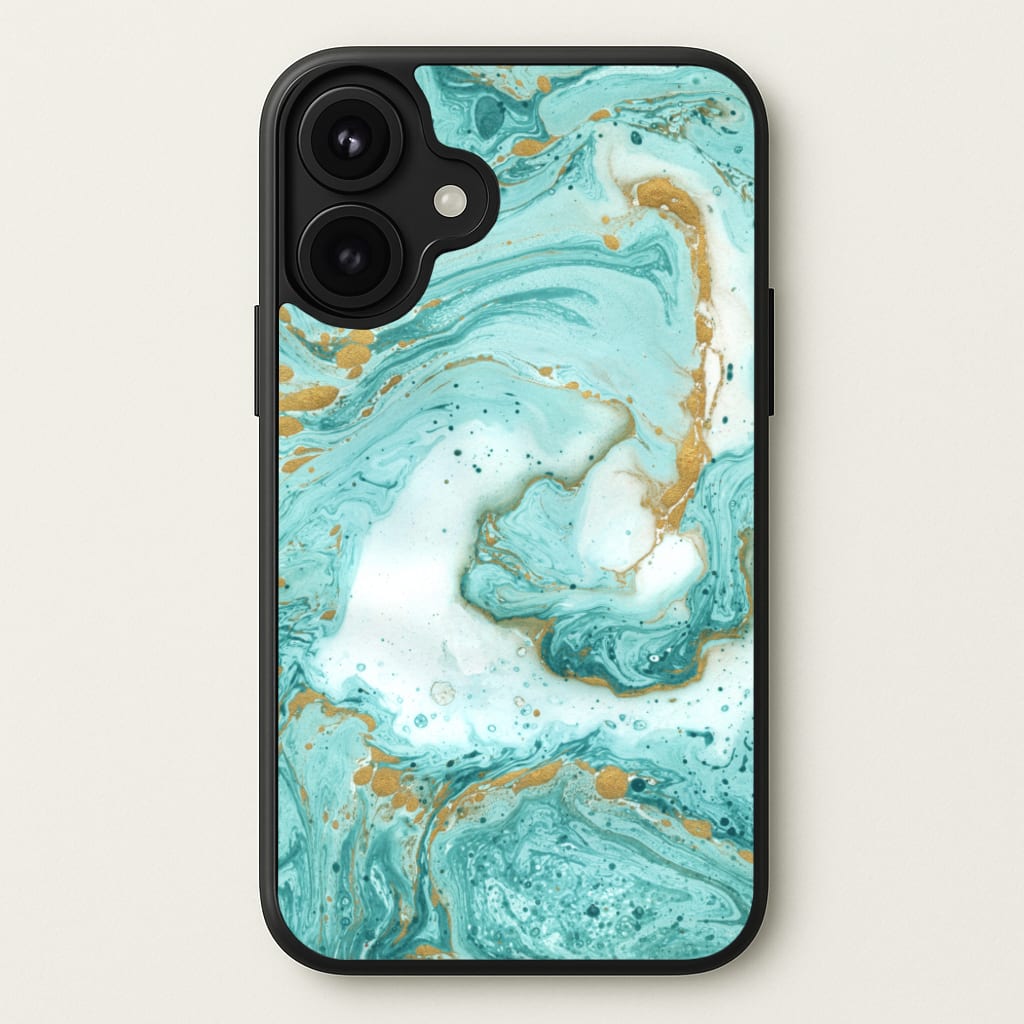 Green Marble Phone Case for iPhone 17