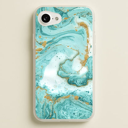 Green Marble  - marble Phone Case for iPhone 16e