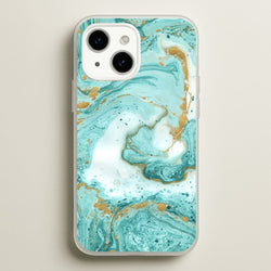 Green Marble  - marble Phone Case for iPhone 15 Plus