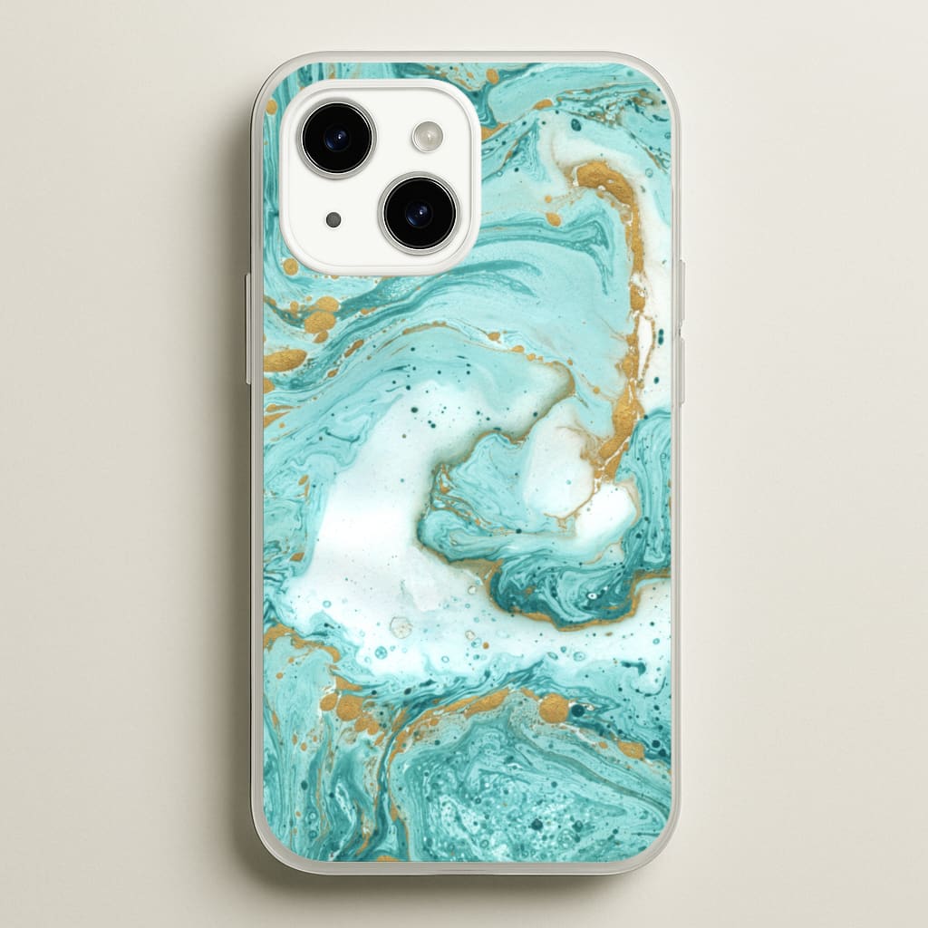 Green Marble  - marble Phone Case for iPhone 15