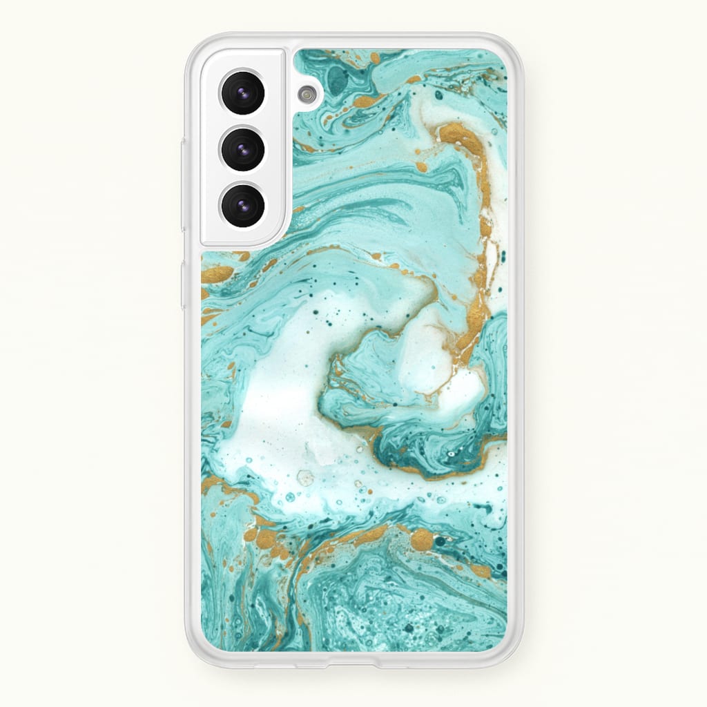 Green Marble  - marble Phone Case for Galaxy S21