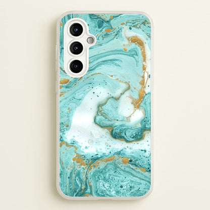 Green Marble  - marble Phone Case for Galaxy A54
