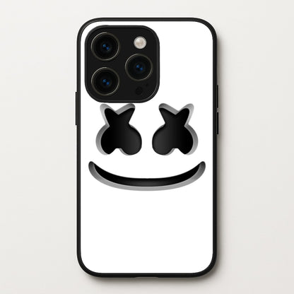White Helmet DJ Helmet  - Marshmello Phone Case for iPhone 14 Pro