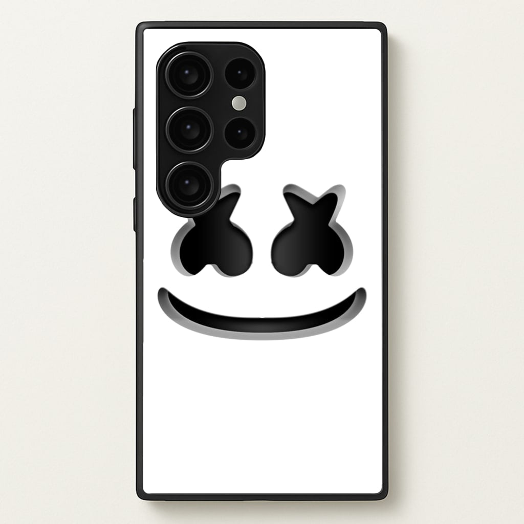 White Helmet DJ Helmet  - Marshmello Phone Case for Galaxy S24 Ultra
