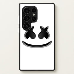 White Helmet DJ Helmet  - Marshmello Phone Case for Galaxy S24 Ultra