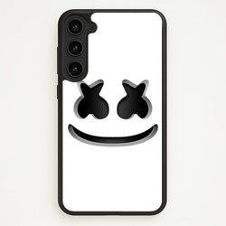 White Helmet DJ Helmet  - Marshmello Phone Case for Galaxy S23 Plus