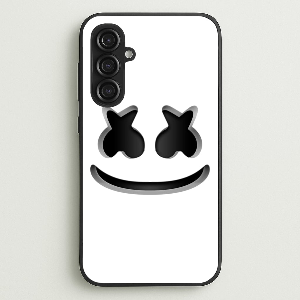 White Helmet DJ Helmet  - Marshmello Phone Case for Galaxy S23FE