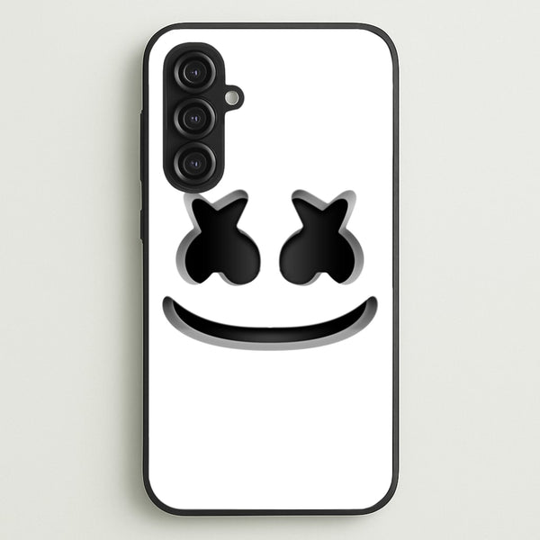 White Helmet DJ Helmet  - Marshmello Phone Case for Galaxy S23FE