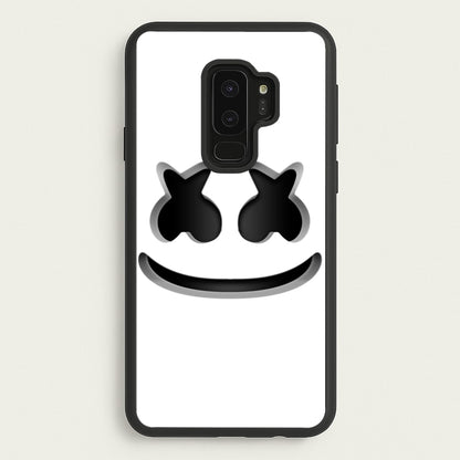 White Helmet DJ Helmet  - Marshmello Phone Case for Galaxy S9 Plus
