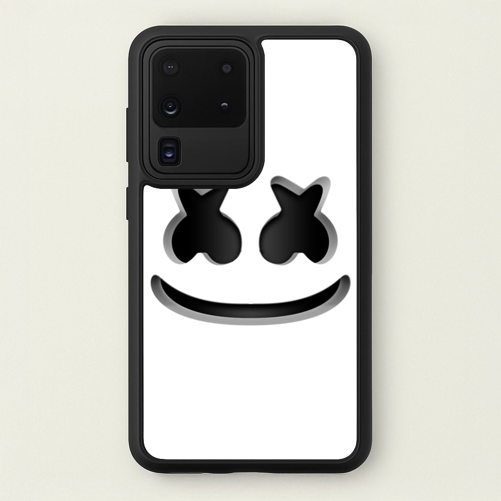 White Helmet DJ Helmet  - Marshmello Phone Case for Galaxy S20 Ultra