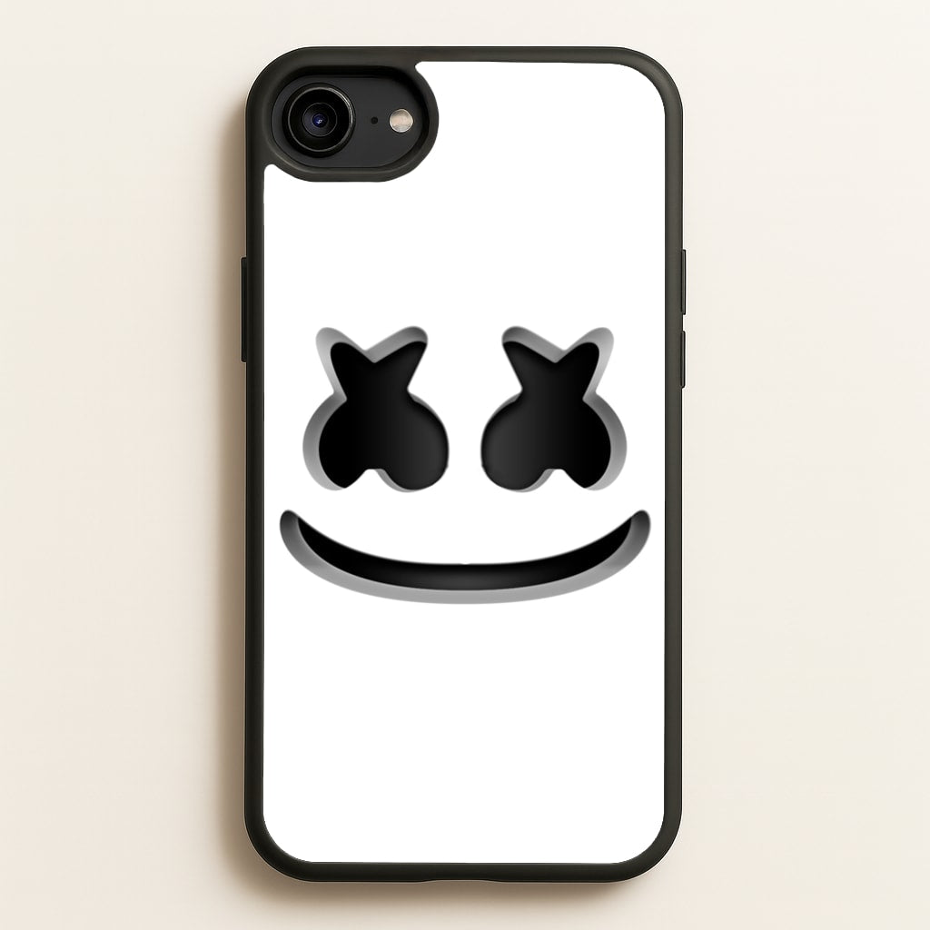 White Helmet DJ Helmet  - Marshmello Phone Case for iPhone 6 / 7 / 8 / SE