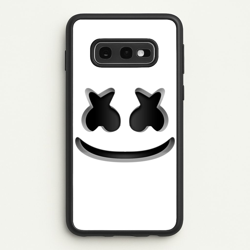 White Helmet DJ Helmet  - Marshmello Phone Case for Galaxy S10e
