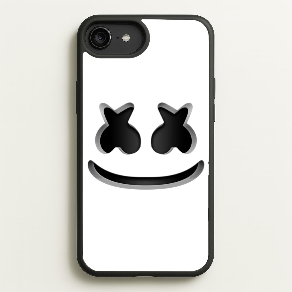 White Helmet DJ Helmet  - Marshmello Phone Case for iPhone 6 Plus / 7 Plus / 8 Plus