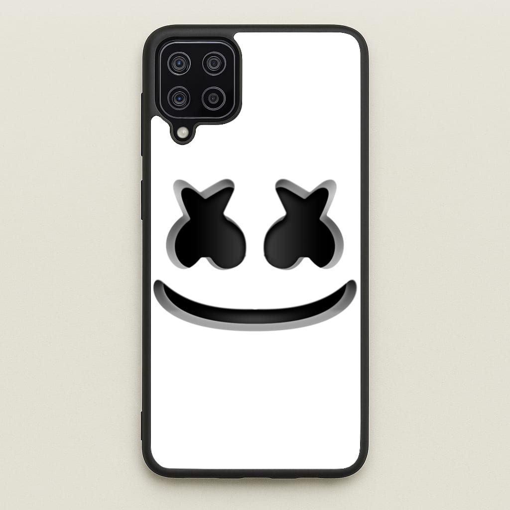 White Helmet DJ Helmet  - Marshmello Phone Case for Galaxy A12