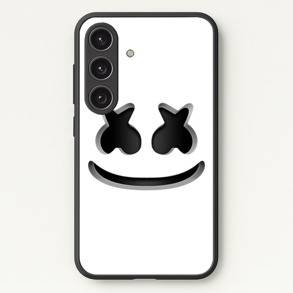White Helmet DJ Helmet  - Marshmello Phone Case for Galaxy S24