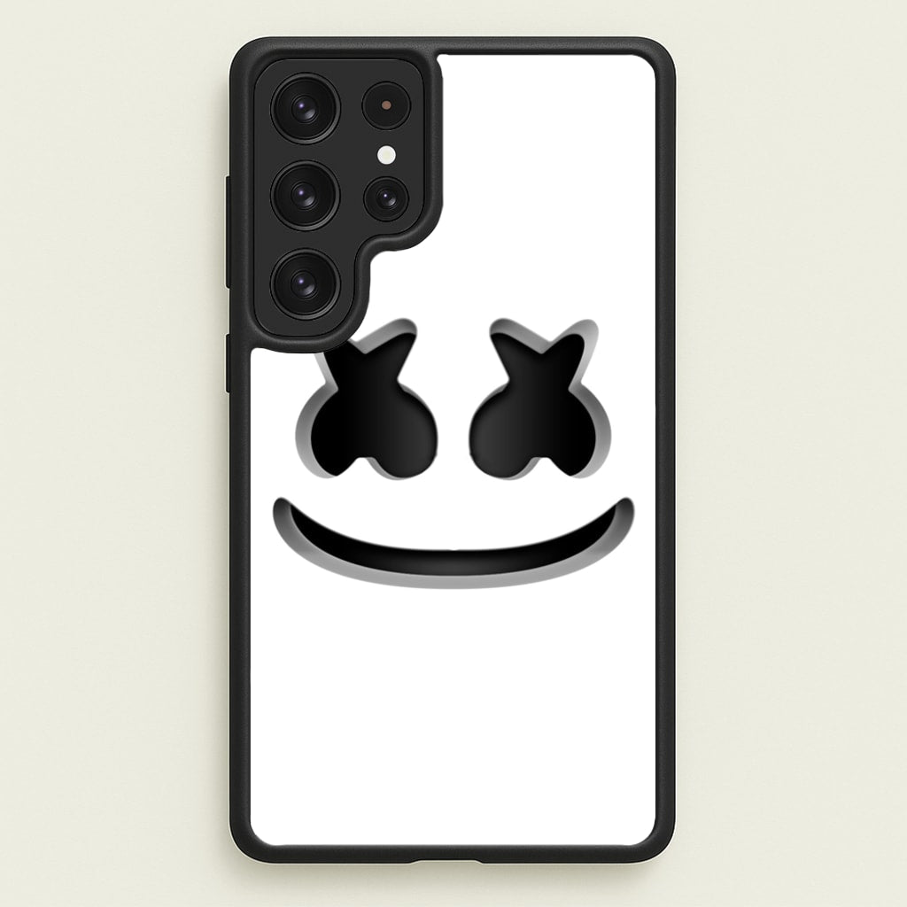 White Helmet DJ Helmet  - Marshmello Phone Case for Galaxy S23 Ultra