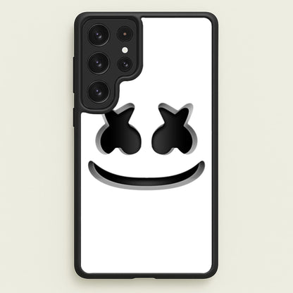 White Helmet DJ Helmet  - Marshmello Phone Case for Galaxy S23 Ultra