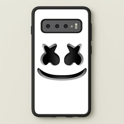 White Helmet DJ Helmet  - Marshmello Phone Case for Galaxy S10