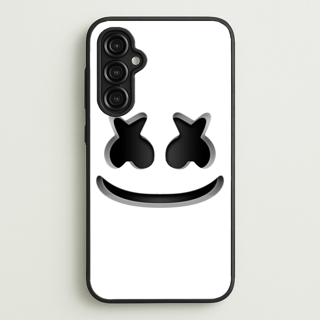 White Helmet DJ Helmet  - Marshmello Phone Case for Galaxy A14