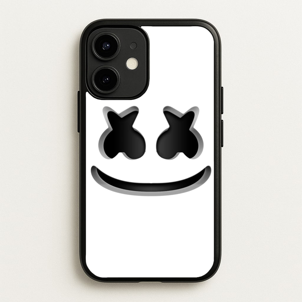 White Helmet DJ Helmet  - Marshmello Phone Case for iPhone 12 Mini