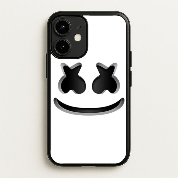 White Helmet DJ Helmet  - Marshmello Phone Case for iPhone 12 Mini