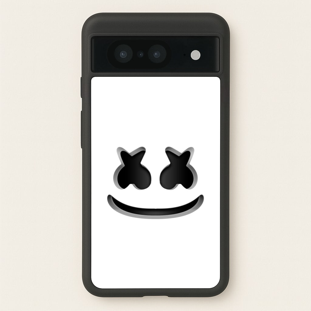 White Helmet DJ Helmet  - Marshmello Phone Case for Google Pixel 8