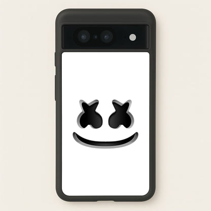 White Helmet DJ Helmet  - Marshmello Phone Case for Google Pixel 8