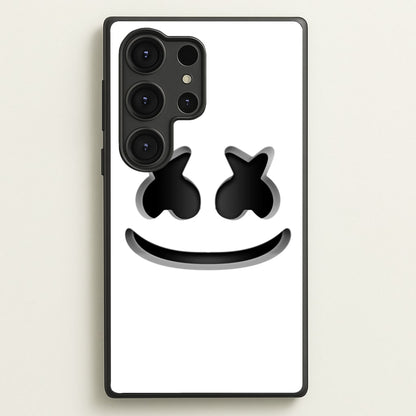 White Helmet DJ Helmet  - Marshmello Phone Case for Galaxy S25 Ultra