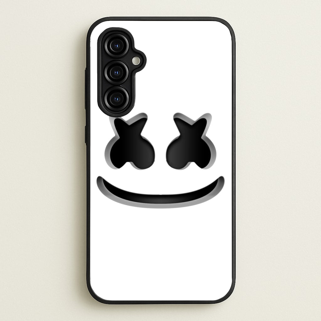 White Helmet DJ Helmet  - Marshmello Phone Case for Galaxy A54