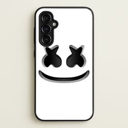 White Helmet DJ Helmet  - Marshmello Phone Case for Galaxy A54