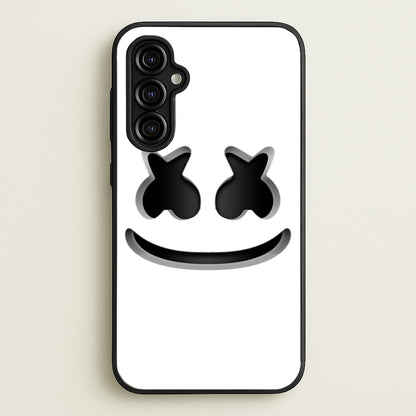 White Helmet DJ Helmet  - Marshmello Phone Case for Galaxy A54