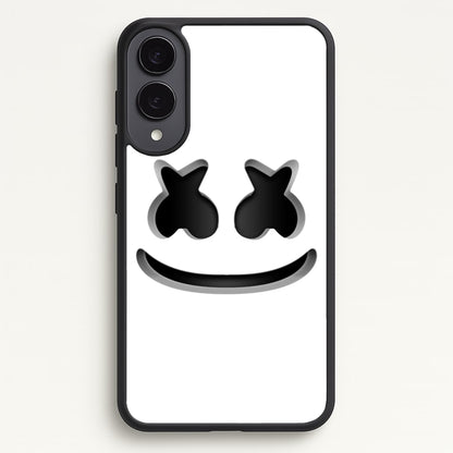 White Helmet DJ Helmet  - Marshmello Phone Case for Galaxy S25 Edge