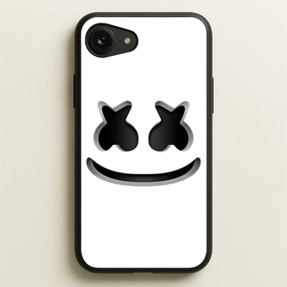 White Helmet DJ Helmet  - Marshmello Phone Case for iPhone 16e