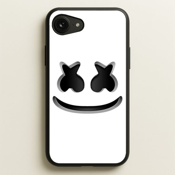 White Helmet DJ Helmet  - Marshmello Phone Case for iPhone 16e