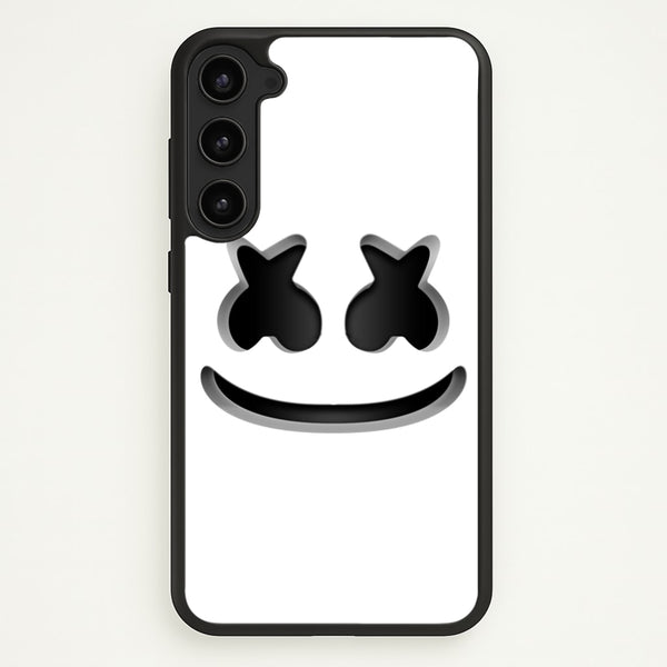 White Helmet DJ Helmet  - Marshmello Phone Case for Galaxy S23