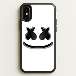 White Helmet DJ Helmet  - Marshmello Phone Case for iPhone X / XS