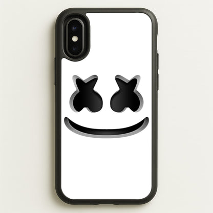 White Helmet DJ Helmet  - Marshmello Phone Case for iPhone X / XS