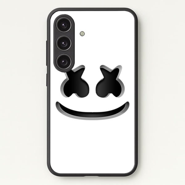 White Helmet DJ Helmet  - Marshmello Phone Case for Galaxy S24 Plus