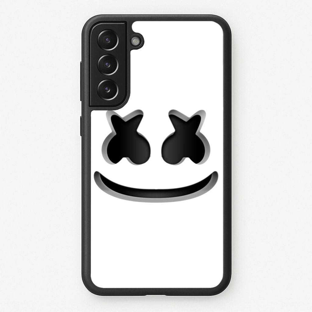 White Helmet DJ Helmet  - Marshmello Phone Case for Galaxy S22 Plus