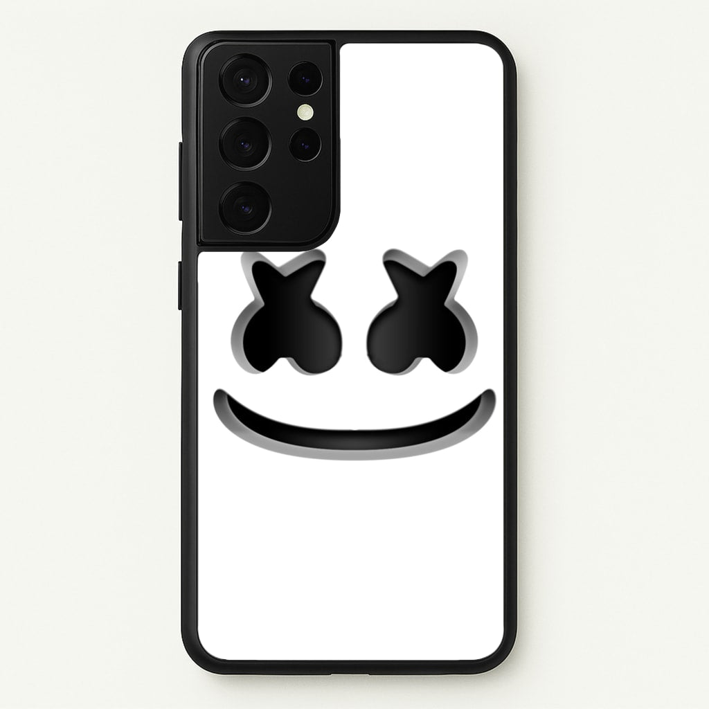 White Helmet DJ Helmet  - Marshmello Phone Case for Galaxy S21 Ultra