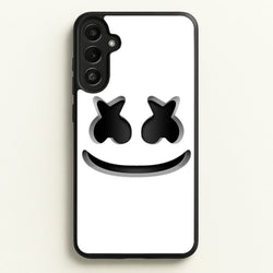 White Helmet DJ Helmet  - Marshmello Phone Case for Galaxy A34