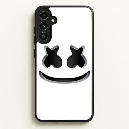 White Helmet DJ Helmet  - Marshmello Phone Case for Galaxy A34