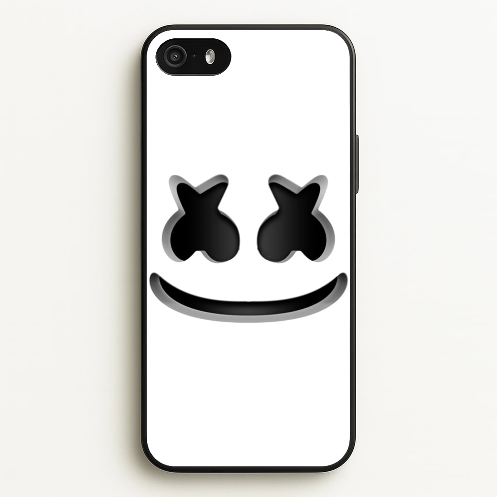 White Helmet DJ Helmet  - Marshmello Phone Case for iPhone 5 / 5s / SE 2016