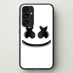 White Helmet DJ Helmet  - Marshmello Phone Case for Galaxy A35