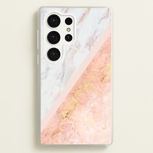 Marble and Rose Gold  - marble Phone Case for Galaxy S25 Ultra